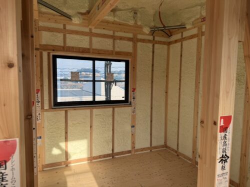 T様邸～吹付断熱施工！